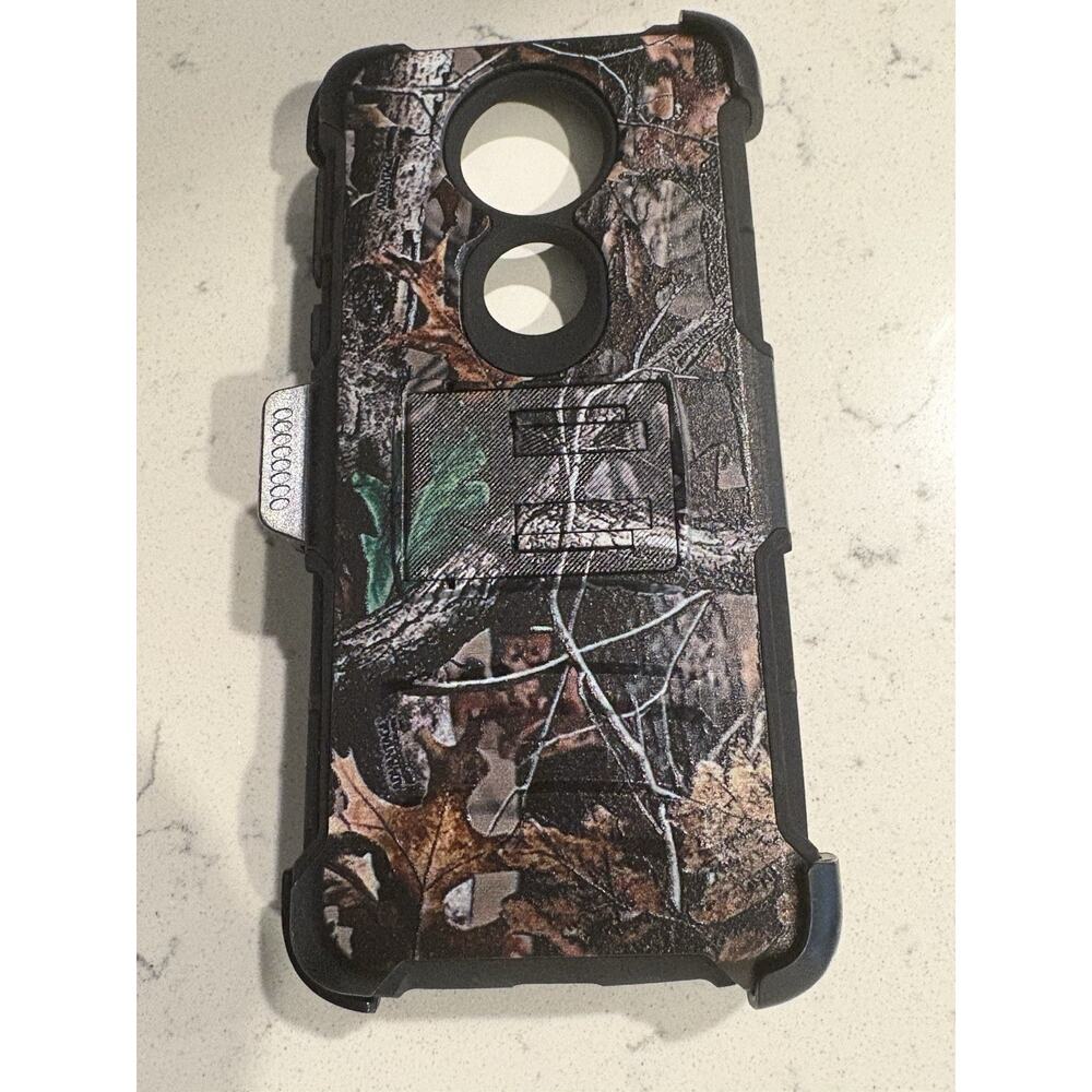Moto E5 Plus case Camo With Belt Clip And Kickstand